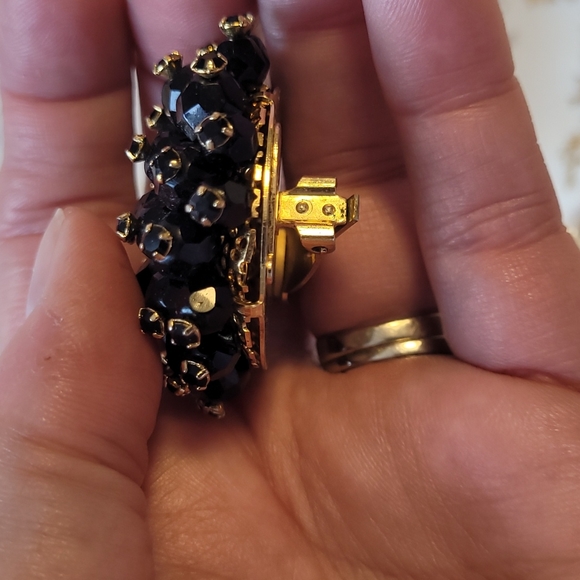 Chameleon vintage clip earrings glass beads wired - Picture 10 of 11